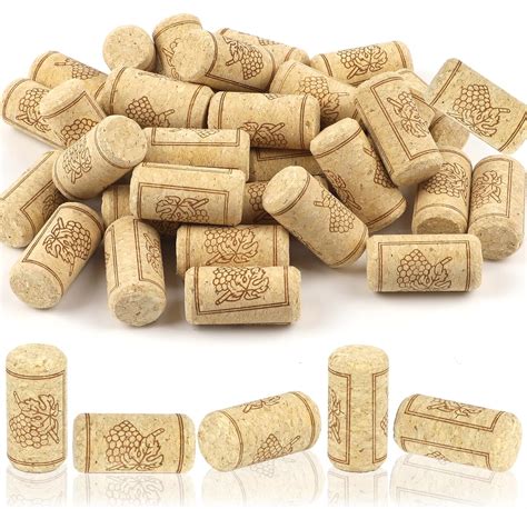 Amazon.com: 35 Pack Straight Wine Corks, #8 Soft Wood Cork Stoppers, 7/ ...