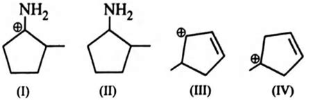 Select the most stable carbocation among the following