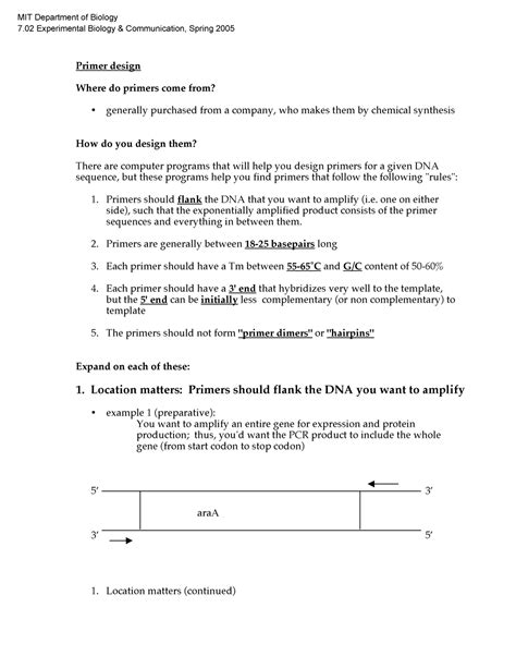 Rdm6 allrecnotes - Bio and chem - MIT Department of Biology - Studocu