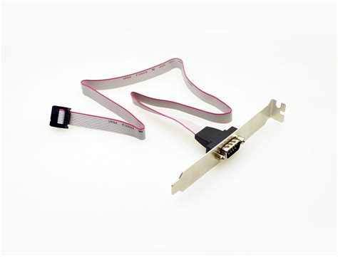 Serial 9Pin RS232 DB9 Motherboard Com Port Ribbon Cable Connector ...