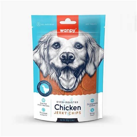 Wanpy Oven Roasted Chicken Jerky Chips 100G Dog Treat – Cadotails