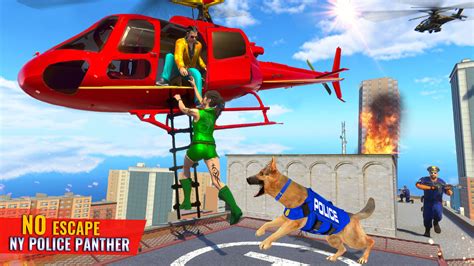 Police Dog Supermarket Crime Gun Shooting Action: Police Bike Gangster ...