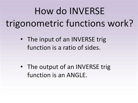 Image result for Inverse Trig Functions Examples