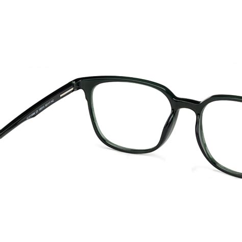 Buy Blue Block Zero Power Screen Glasses: Green Full Rim Square ...