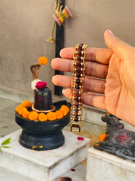 Original Natural Rudraksha Bracelet (5 Mukhi) -Buy 1 Get 1 Free! (Lab ...