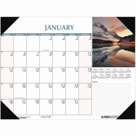 House Of Doolittle Earthscapes Scenic Desk Pad Calendar, 18 1/2 x 13 ...