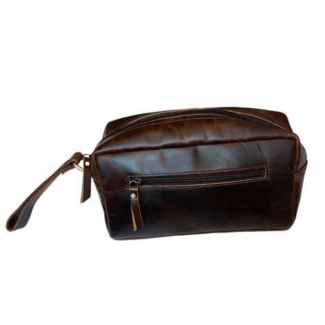 Nera Toiletry Bag-Dark Brown