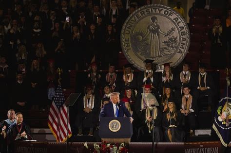 Donald Trump tells University of Alabama graduates: ‘You fight, fight ...