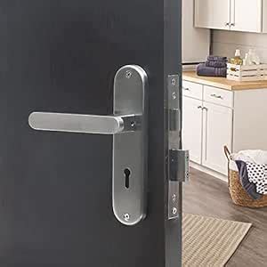 Homexpert Premium Round 8" Ky Plate Mortise Door Lock Handle Set ...