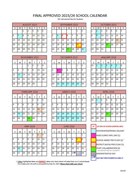 School Calendar - North Vancouver School District