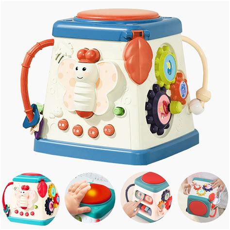 EUPHORIA 5 in 1 Activity Cube for 1+ Year Old with Animal Voices ...