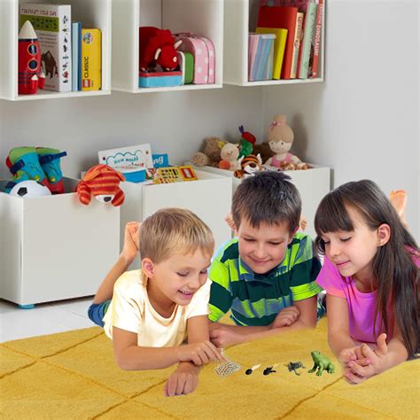 Buy Gemini&Genius Life Cycle of Frog Figurines, Insect Growth Diary ...