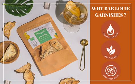 Bab Louie & Co. Pineapple Dehydrated Fruits Garnishes For Cocktail ...