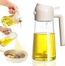 HomeCloud 2-in-1 Oil Dispenser and Sprayer with Handle: 470ml Leak ...