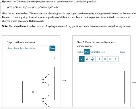 Hydrolysis of 2-bromo-2-methylpropane (tert-butyl bromide) yields 2-methy..