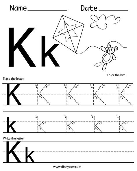 Tracing Letter K Worksheets - Printable And Enjoyable Learning