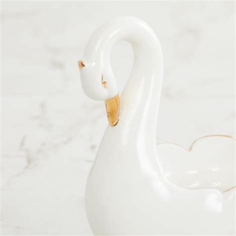 Buy Brighton Ceramic Swan T-Light Holder from Home Centre at just INR 449.0