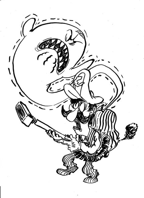 Luigi Mansion Dark Moon - Free Coloring Pages