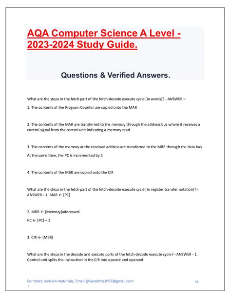 Computer Science a Level AQA 的图像结果