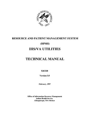 RPMS IHS/VA Utilities (XB/ZIB) - Indian Health Service - Fill and Sign ...