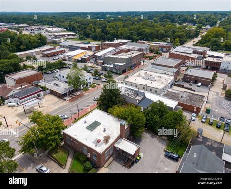 Sunny Daytime Drone Images of Louisburg, North Carolina: Travel, Real ...