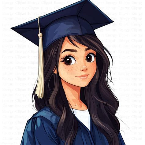 Watercolor School Graduate Clipart | 5 High Quality JPG's | Digital ...