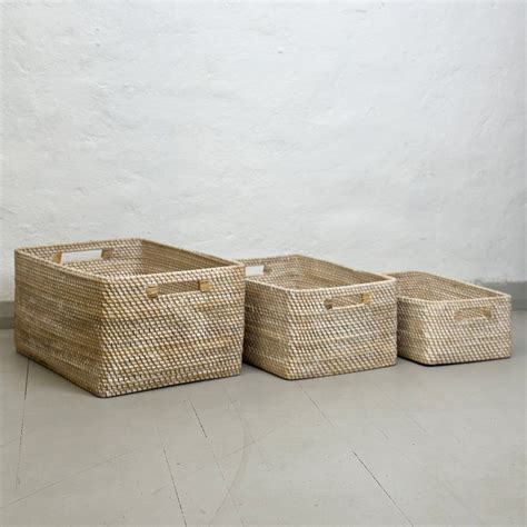 Image result for Rectangular Rattan Basket