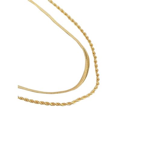 Buy Carlton London 18kt Gold Plated Layered Necklace for women Online