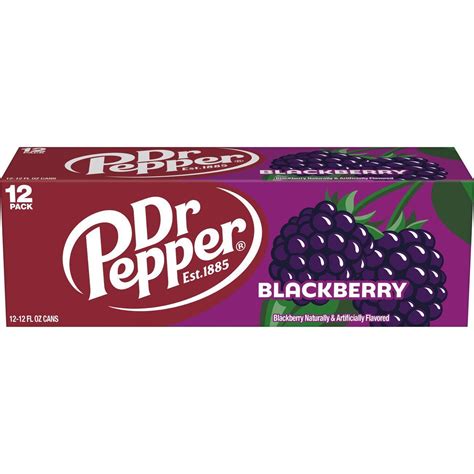 Dr Pepper Blackberry 12 pk Cans - 12 oz (Pack of 2) - Walmart.com