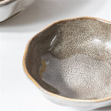 Eclectic Stoneware Dip Bowl Grey 50 ml Online - Premium Dip Bowl | Nestasia