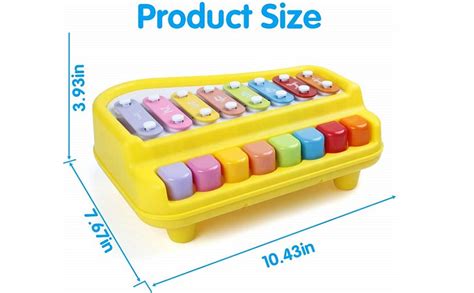 Buy Vikrida 8 Key 2 in 1 Piano Xylophone for Kids, Educational Musical ...