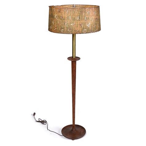 Vintage Danish Modern Walnut Floor Lamp with Matching Table Lamp at ...