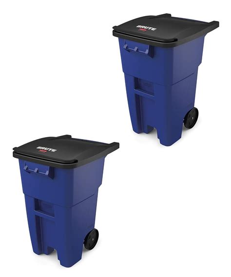 Rubbermaid Commercial RCP 9W27 BLU Brute Rollout Waste Receptacles ...