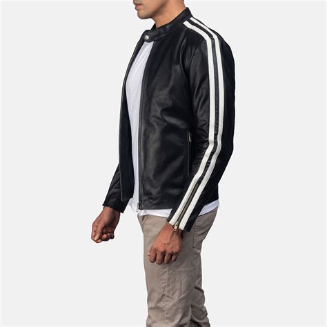 Hank Black Leather Biker Jacket – Good Leather Garments