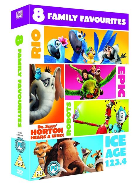 Animation 8 Movies Collection: Ice Age 1, 2, 3 & 4 + Epic + Rio ...