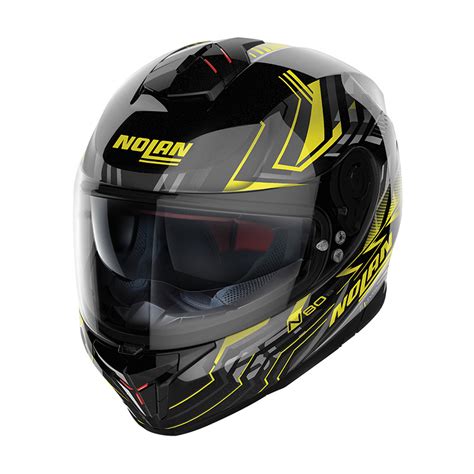 Nolan N80.8 Turbolence N-Com Yellow Helmet