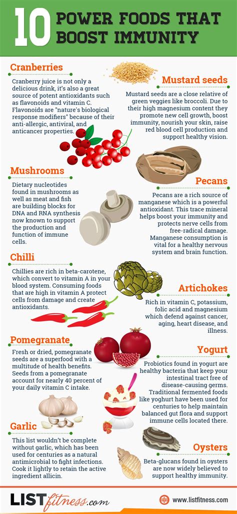 10 Foods That Boost Your Immune System {Infographic} - Best Infographics