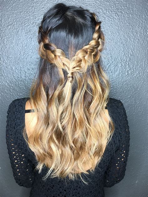 Braided balayage for summer | Hair makeup, Long hair styles, Balayage