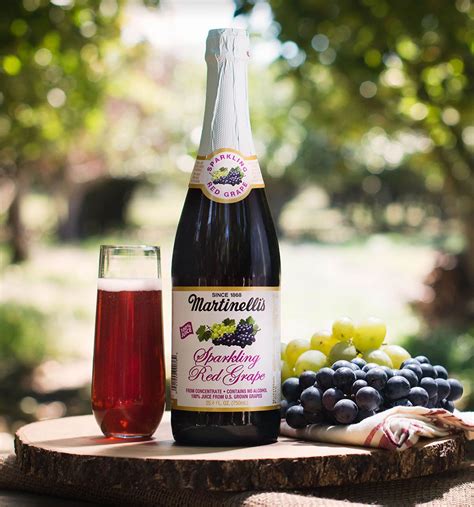 Martinelli's Sparkling Red Grape | Sparkling grape juice, Grape juice ...
