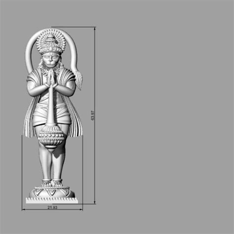 Hanuman Ji 3D Model | Murti