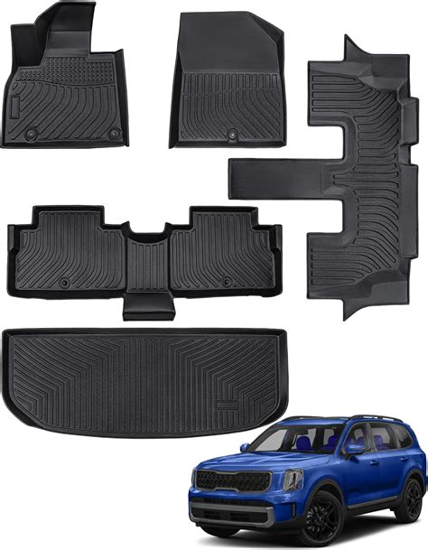 CreeKT for Kia Telluride Floor Mats 2024 2023 2022 2021 2020, for Kia ...