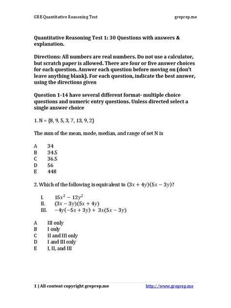 Image result for Quantitative Reasoning Test