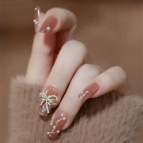 Buy Secret Lives Acrylic Press on Nails Reusable Artificial Designer ...