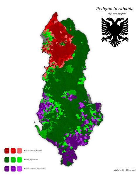 Ethnicity and religion in Albania in 2023 : r/MapPorn