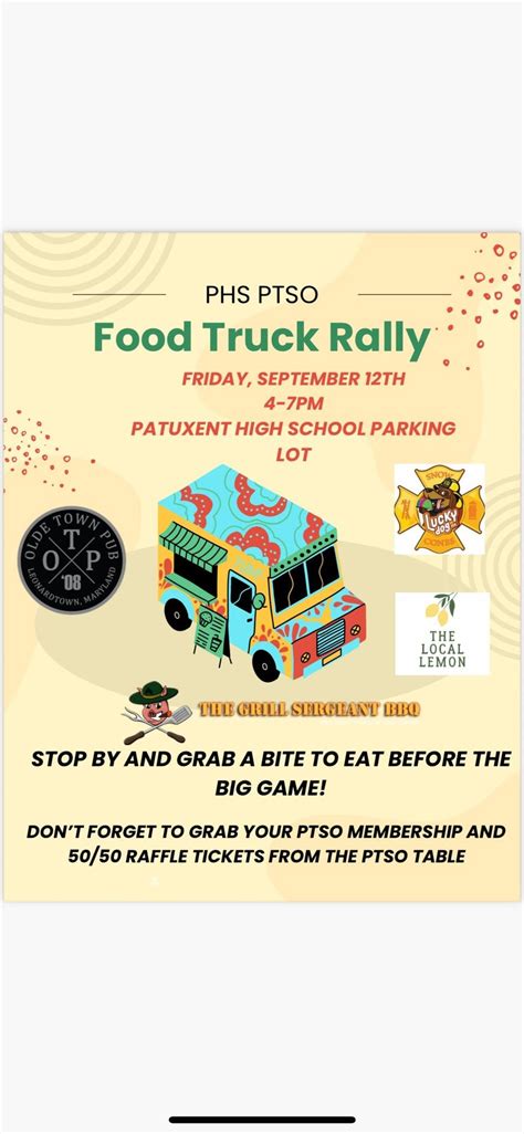 Food Truck Rally, Patuxent High School, Lusby, 12 September 2025 ...