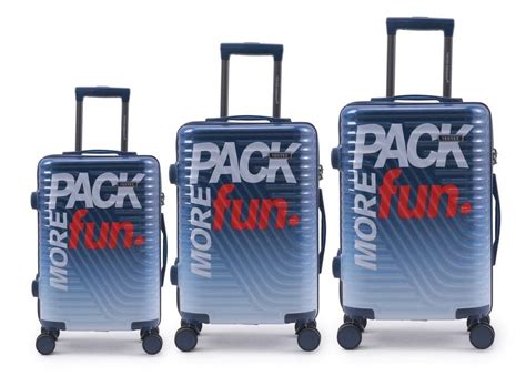 Buy Ventex Germany Printed Trolley Set of 3 Anti-Theft Zipper, 8W Hard ...