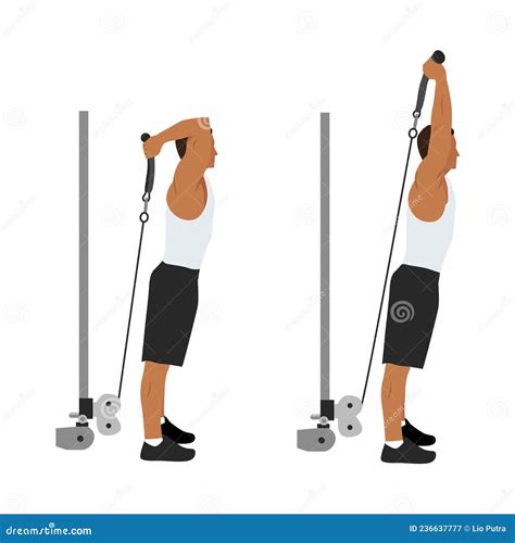 Cable Rope Overhead Triceps Extension