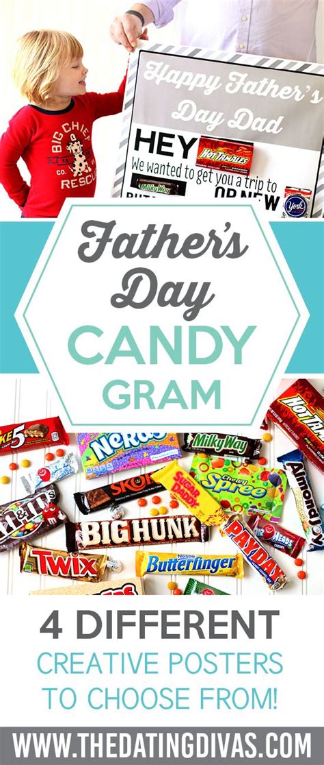 happy father's day candy poster
