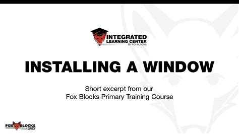 Image result for Fox Block ICF Window Install