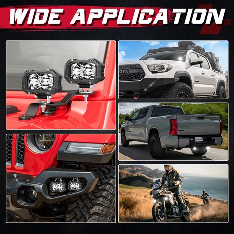 led pods 4'' driving lights pod lights led ditch lights led pod lights ...